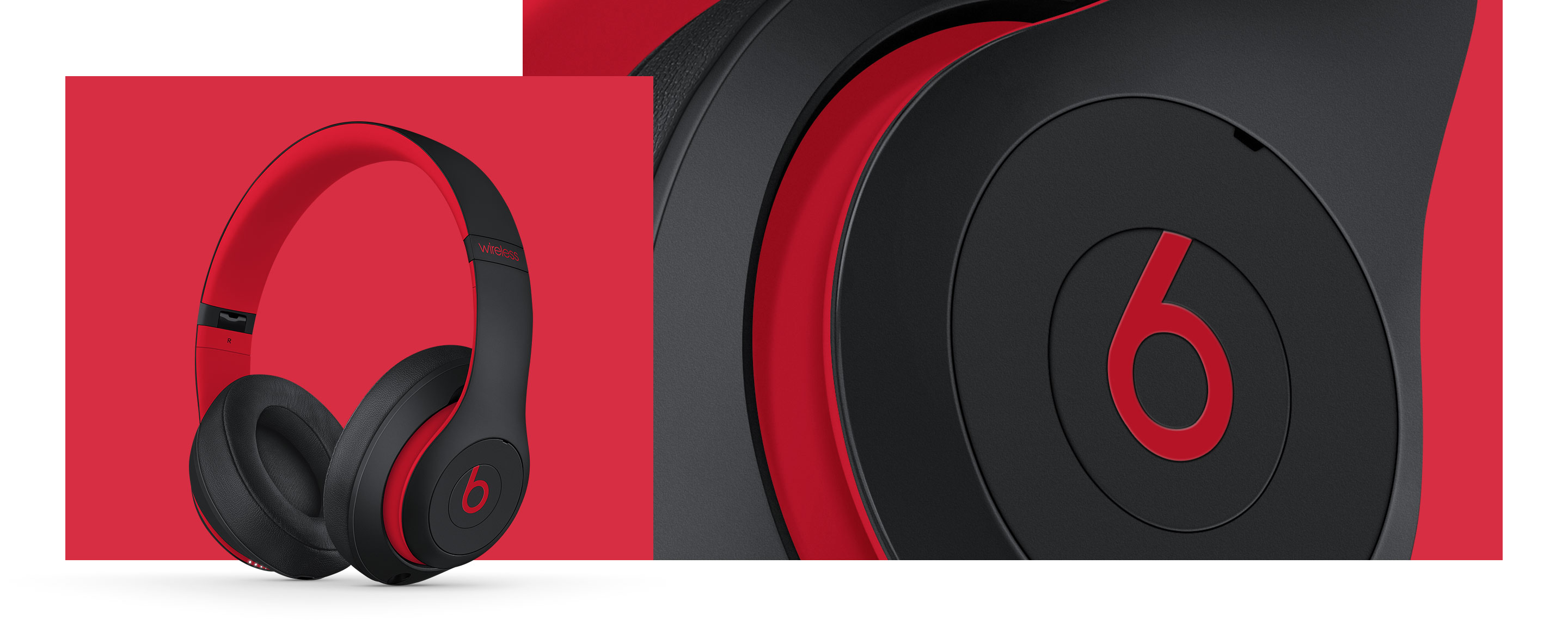 Studio³ Wireless | 至臻降噪头戴式耳机- Beats - 红色