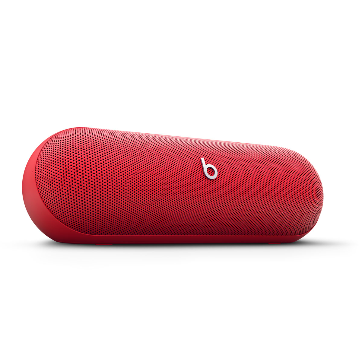 经典红色 Beats Pill 的特写